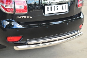 Nissan Patrol 2014- Защита заднего бампера d76 (дуга) d42 (дуга) PATZ-001734